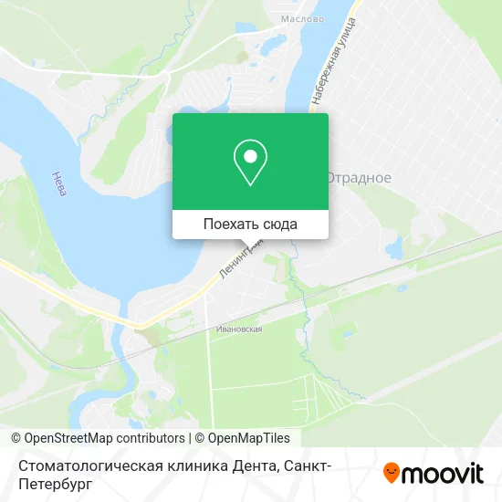 Карта Стоматологическая клиника Дента