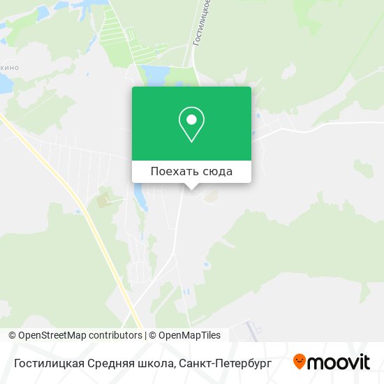 Карта Гостилицкая Средняя школа
