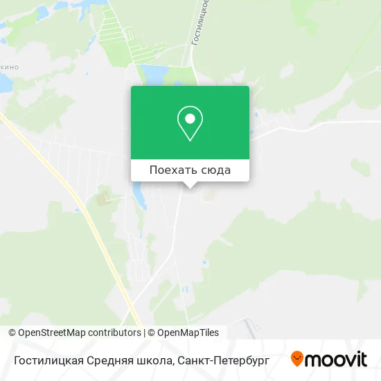 Карта Гостилицкая Средняя школа