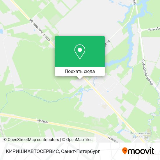 Карта КИРИШИАВТОСЕРВИС