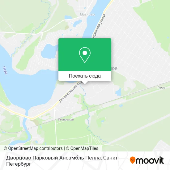Карта Дворцово Парковый Ансамбль Пелла