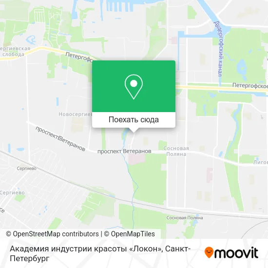 Карта Академия индустрии красоты «Локон»