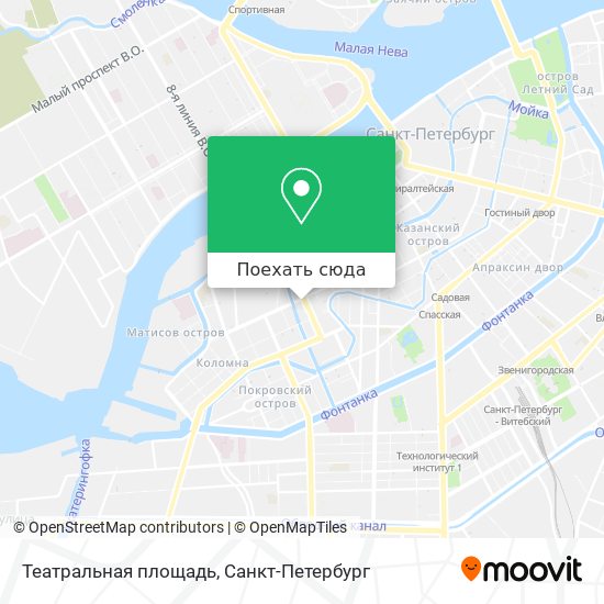 Карта Театральная площадь