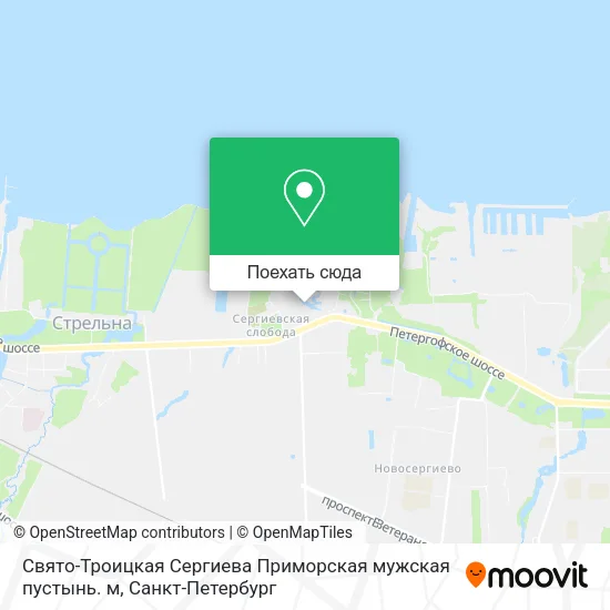 Карта Свято-Троицкая Сергиева Приморская мужская пустынь. м