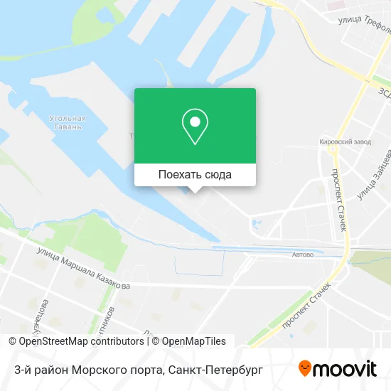Карта 3-й район Морского порта