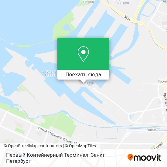 Карта Первый Контейнерный Терминал