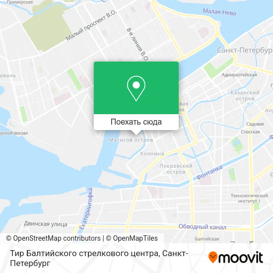 Карта Тир Балтийского стрелкового центра