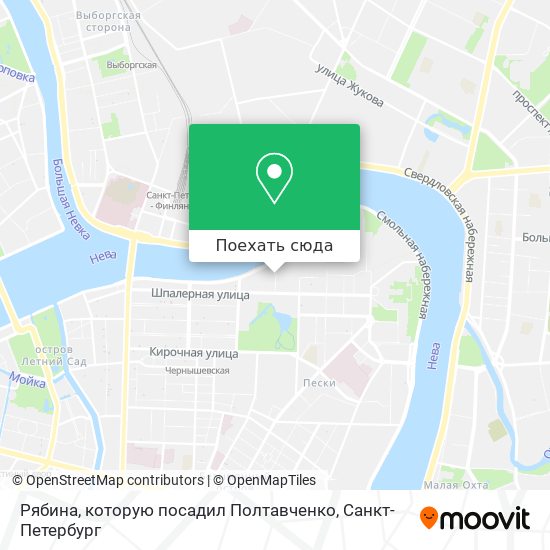 Карта Рябина, которую посадил Полтавченко