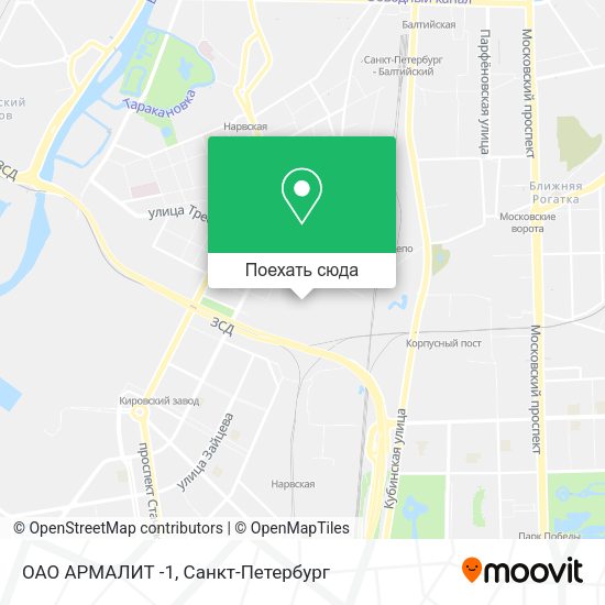 Карта ОАО  АРМАЛИТ -1