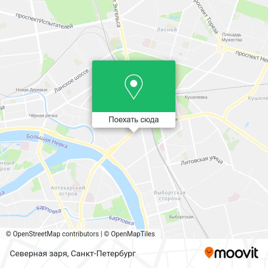 Карта Северная заря