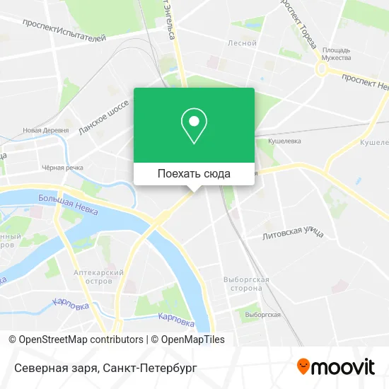Карта Северная заря