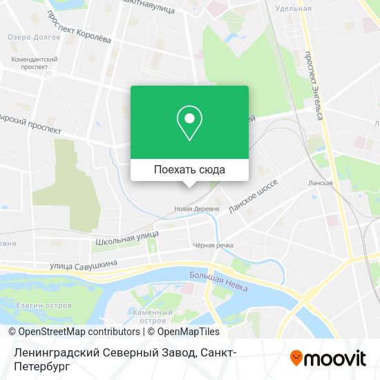 Карта Ленинградский Северный Завод