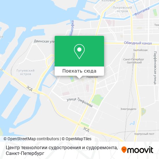 Карта Центр технологии судостроения и судоремонта