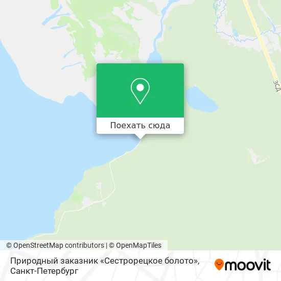 Карта Природный заказник «Сестрорецкое болото»