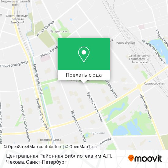 Карта Центральная Районная Библиотека им А.П. Чехова