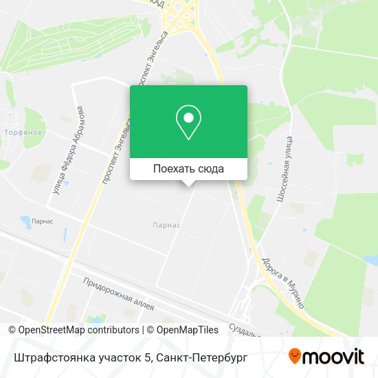 Карта Штрафстоянка участок 5
