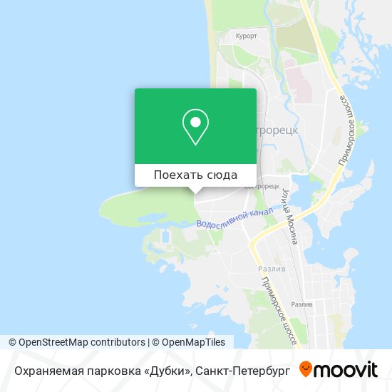 Карта Охраняемая парковка «Дубки»