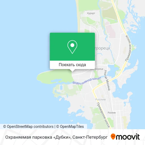 Карта Охраняемая парковка «Дубки»