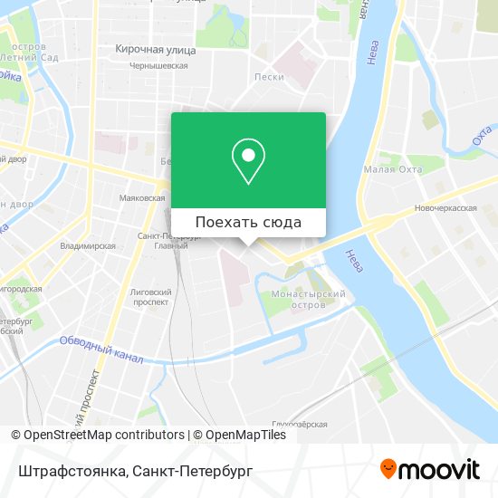 Карта Штрафстоянка