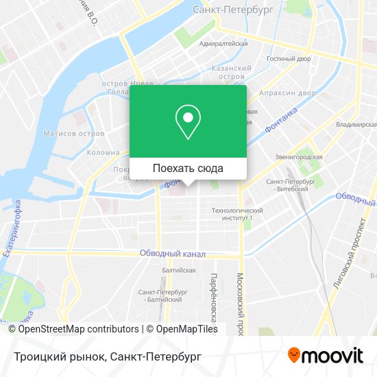 Карта Троицкий рынок
