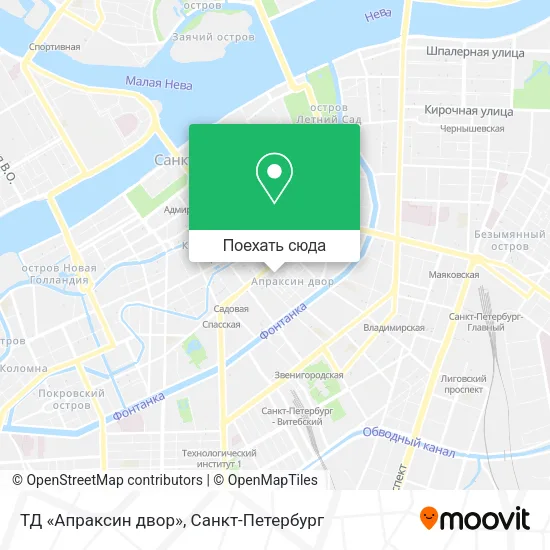 Карта ТД «Апраксин двор»