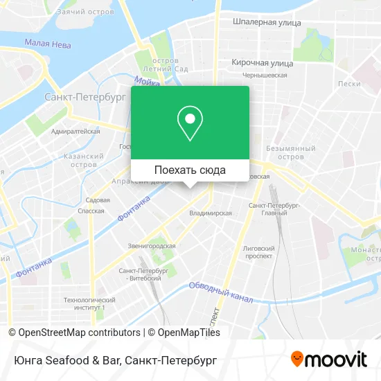 Карта Юнга Seafood & Bar
