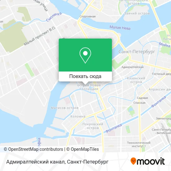 Карта Адмиралтейский канал