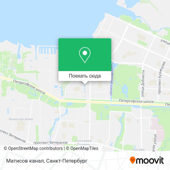 Карта Матисов канал