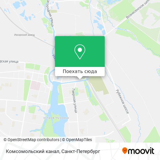 Карта Комсомольский канал