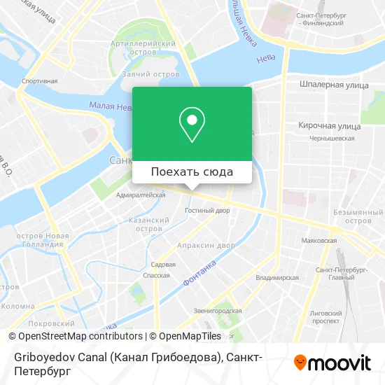 Карта Griboyedov Canal (Канал Грибоедова)