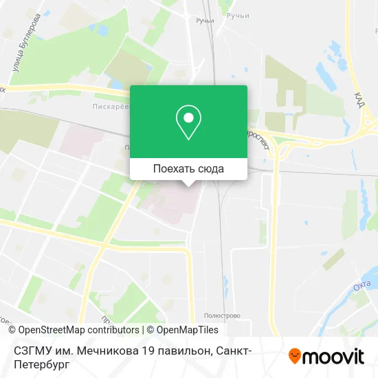 Карта СЗГМУ им. Мечникова 19 павильон