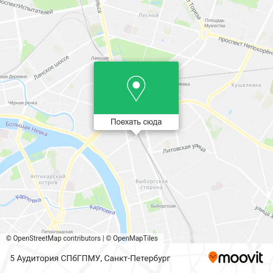 Карта 5 Аудитория СПбГПМУ