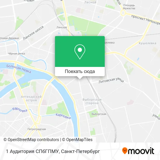 Карта 1 Аудитория СПбГПМУ
