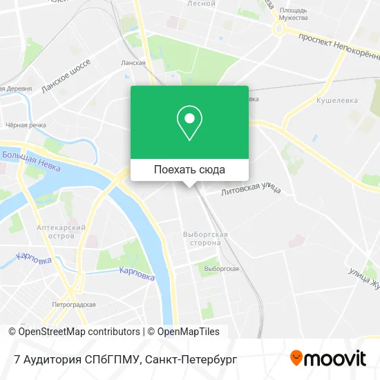 Карта 7 Аудитория СПбГПМУ