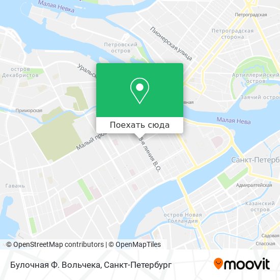 Карта Булочная Ф. Вольчека