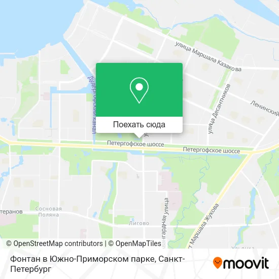 Карта Фонтан в Южно-Приморском парке