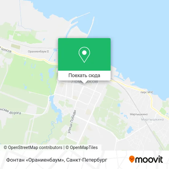 Карта Фонтан «Ораниенбаум»