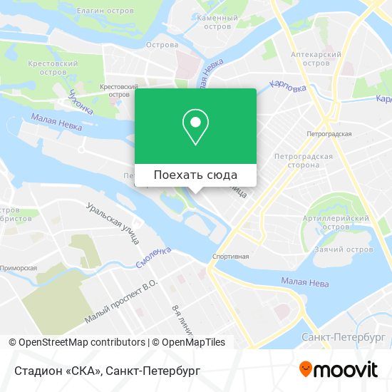 Карта Стадион «СКА»