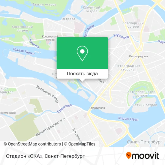 Карта Стадион «СКА»