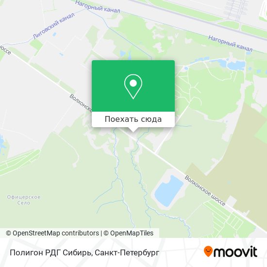 Карта Полигон РДГ  Сибирь