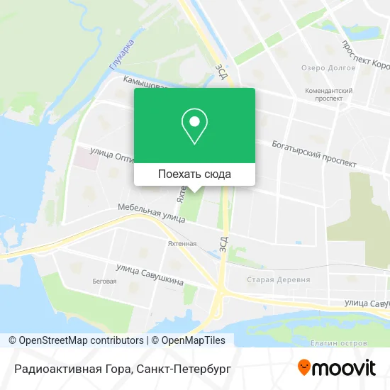 Карта Радиоактивная Гора