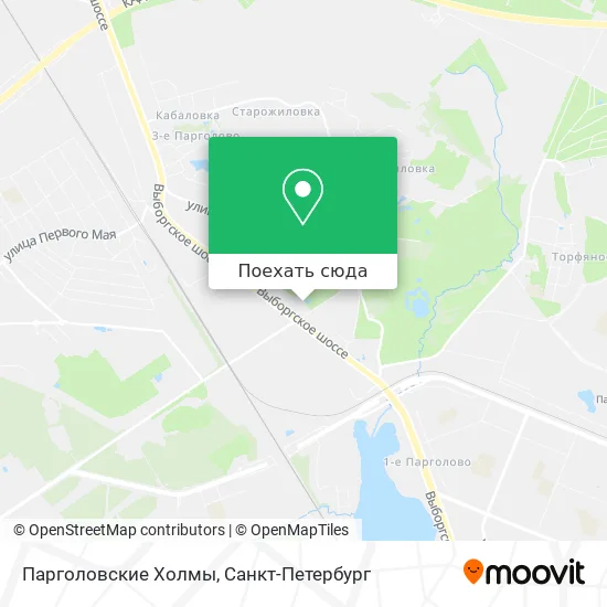 Карта Парголовские Холмы