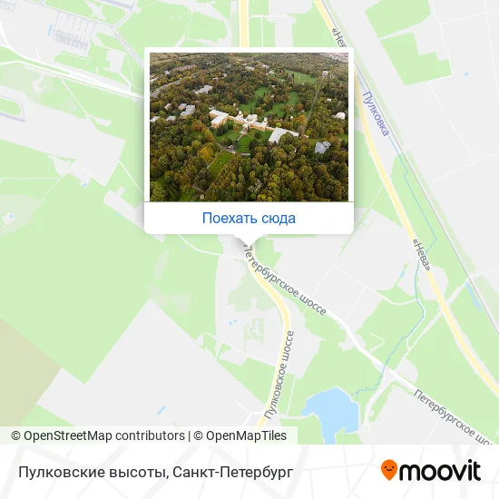 Карта Пулковские высоты