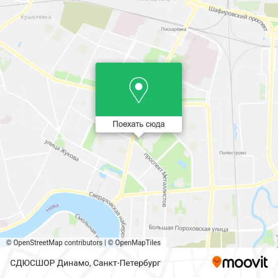 Карта СДЮСШОР Динамо
