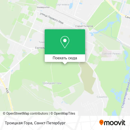 Карта Троицкая Гора