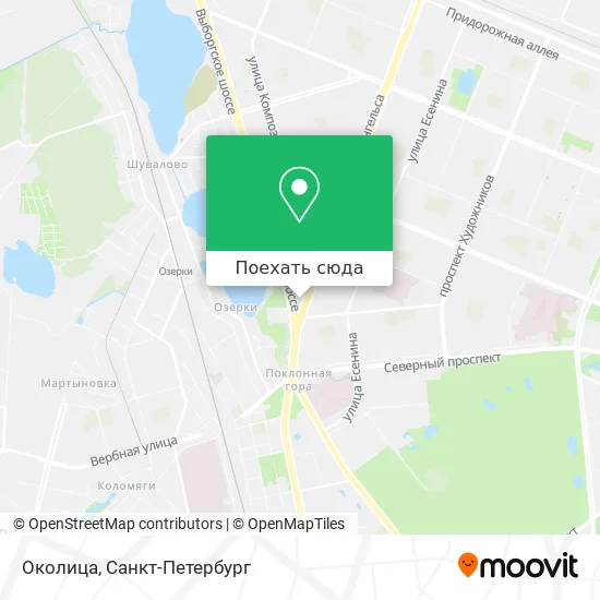 Карта Околица