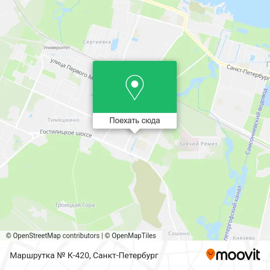 Карта Маршрутка № К-420
