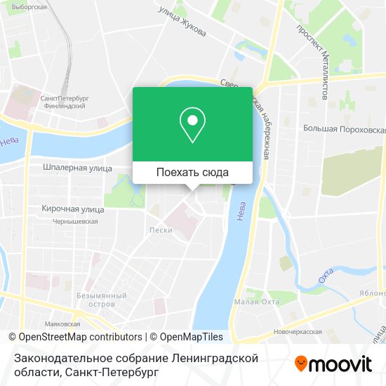 Карта Законодательное собрание Ленинградской области