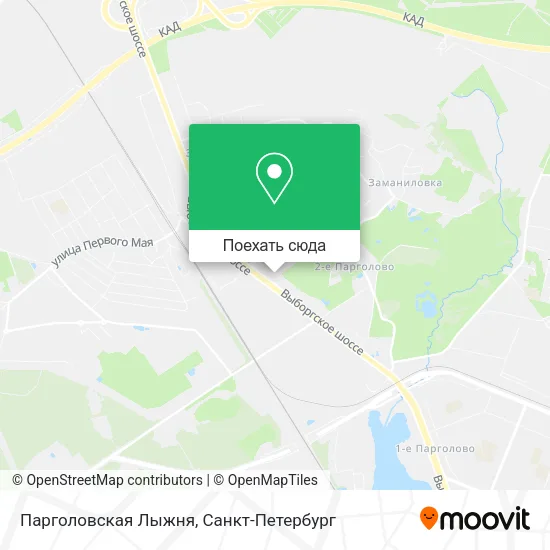 Карта Парголовская Лыжня