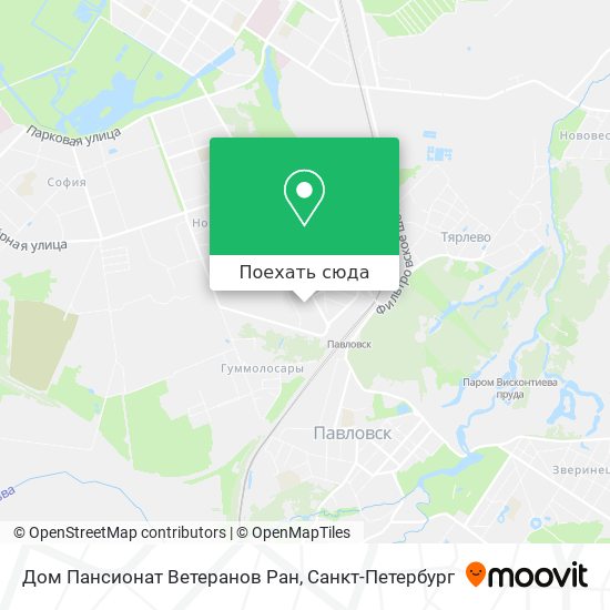 Карта Дом Пансионат Ветеранов Ран